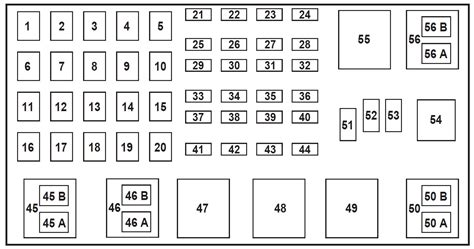 2003 ford ranger power distribution box|2001 Ford Ranger fuse chart.